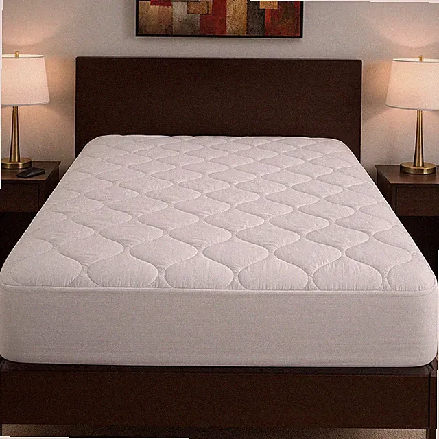 Comfort Deluxe Quilted Fitted Mattress Pad, Polyester, Queen, Full, or Full-XL