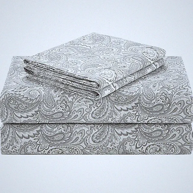 Comfort Spaces 100% Cotton Sheets Queen, Breathable, Naturally Cool Cotton Sh...