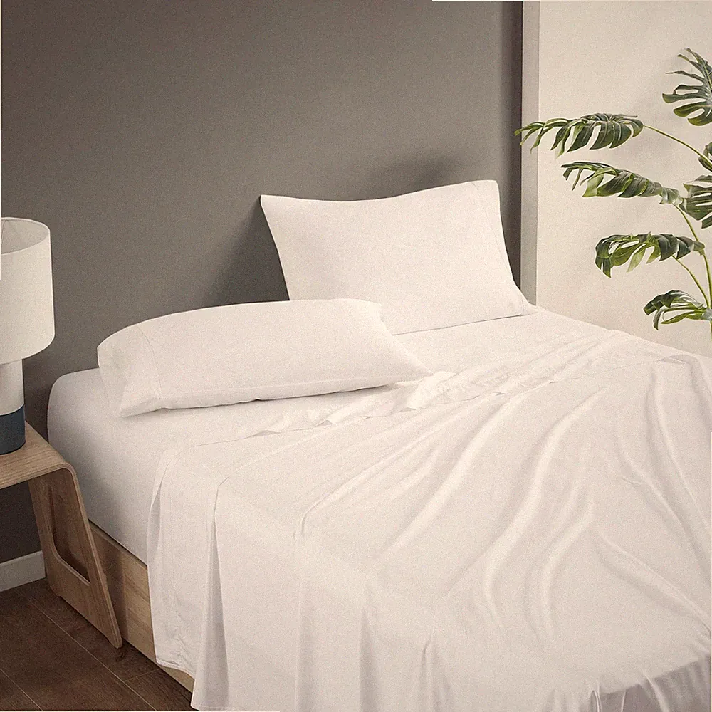 Comfort Spaces 100% Rayon (from Bamboo) Bed Sheets Set, Breathable, Cooling