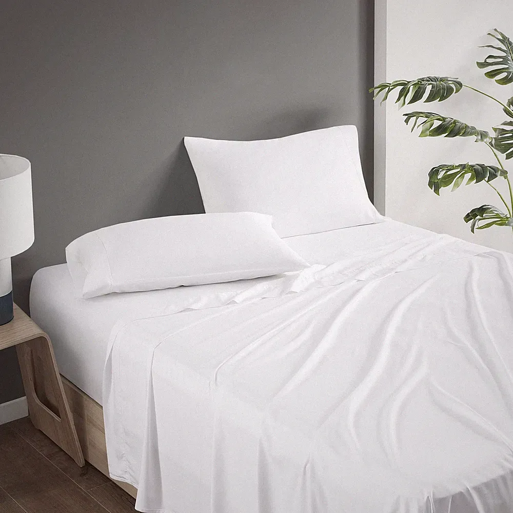 Comfort Spaces 100% Rayon (from Bamboo) Bed Sheets Set, Breathable, Cooling Shee