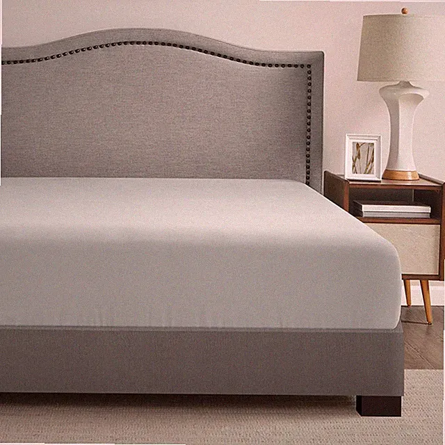Comfort Spaces Coolmax Moisture Wicking Fitted Sheet Queen Deep Pocket, Grey