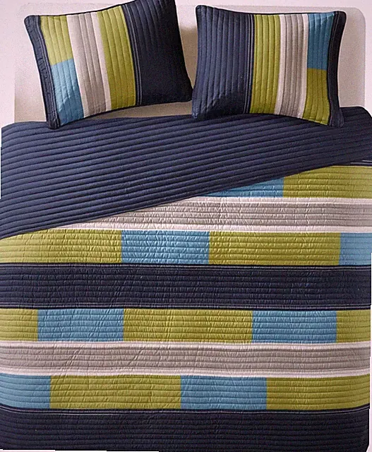 Comfort Spaces CS14-0861 2 Piece Quilt Coverlet Bedspread All Season Lightweight