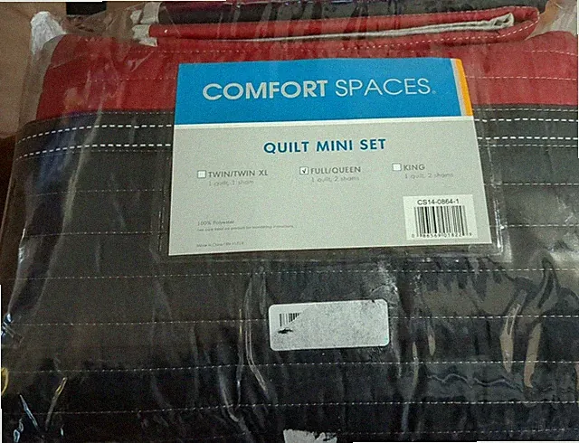 Comfort Spaces CS14-0864 3 Piece Quilt Coverlet Bedspread All Season Lightweight
