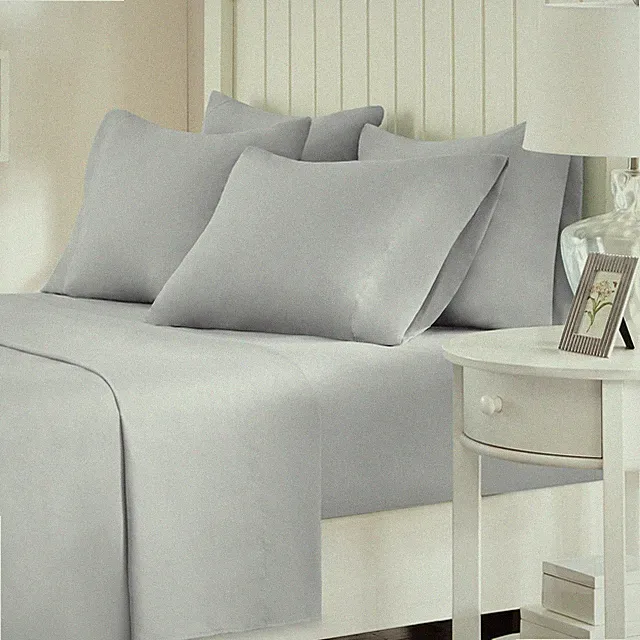 Comfort Spaces CS20-0120 Microfiber Set 14" Deep Pocket, Full, Light Gray