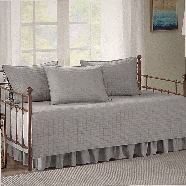 Comfort Spaces Daybed Cover - Luxe Double (75"x39"), Gray