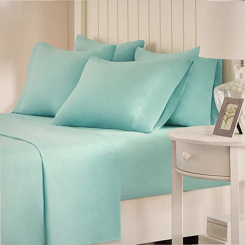 Comfort Spaces Microfiber Bed Sheets Set 14" Deep Pocket, Wrinkle Resistant,...