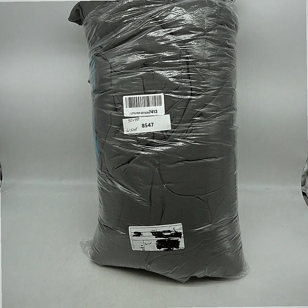 Comfort Spaces Reversible Ultra Soft Gray/Blue Blanket Size 90" X 90"