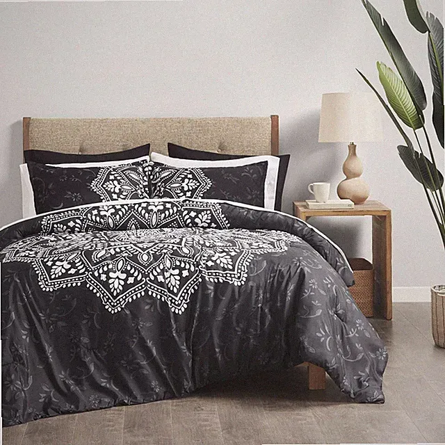 Comfort Spaces Trendy Design Cozy Comforter with Sheet Set and Shams FULL