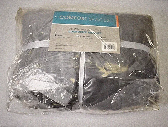Comfort Spaces Vixie Reversible Comforter Mini Set Twin Size Down Alternative