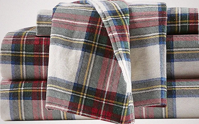 Cotton Flannel Breathable Warm Deep Pocket Sheets with Pillow Case Bedding, King