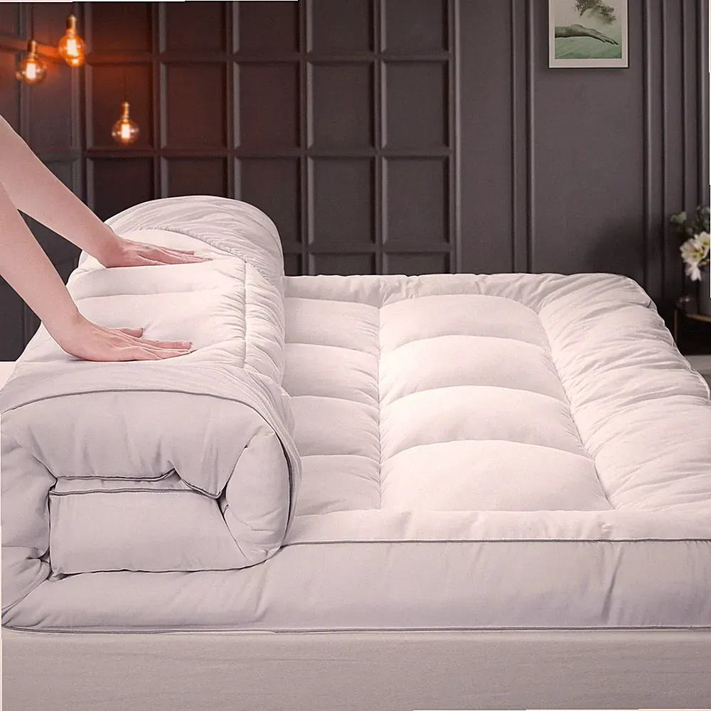 Down Alternative Mattress Topper Full, Extra Thick Mattress Topper Overfilled...
