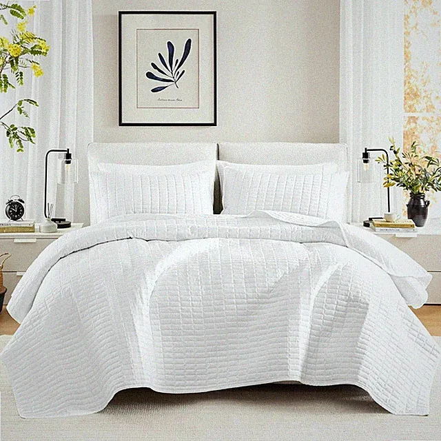 Kienna Quilt Set-Luxury Double Sided Stitching Design Summer Blanket FULL/QUEEN