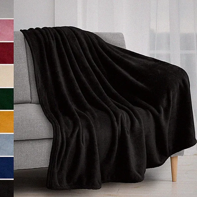 Super Soft Lightweight Fleece Warm Throw Blanket for Couch Sofa Bed Microfiber